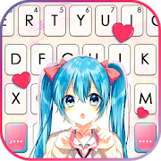 Download Cute School Girl Keyboard Theme 1.0 Apk for android