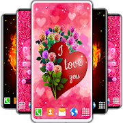 Download Love Live Wallpaper ❤️ Fancy Hearts HD Wallpapers 6.7.8 Apk for android