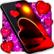 Download Love You Live Wallpaper ❤️ Purple Hearts Themes 6.7.11 Apk for android