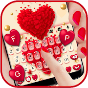 Download Red Valentine Hearts Keyboard Theme 1.0 Apk for android