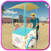 Download Beach Ice Cream Man Free Delivery Simulator Games 1.6 Apk for android