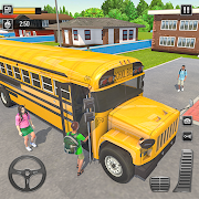 Download City School Bus Driving 2021: Open World Bus Games 5.1 and up Apk for android