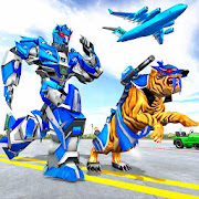 Download US Police Tiger Robot Game: Police Plane Transport 1.2.6 Apk for android