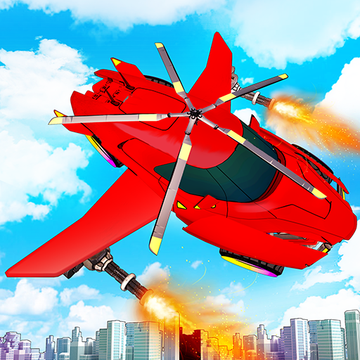Download Flying Car Robot Games 3D 1.6 Apk for android
