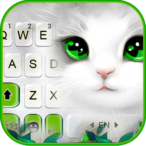 thème de clavier white cute cat 7.3.0_0426 apk