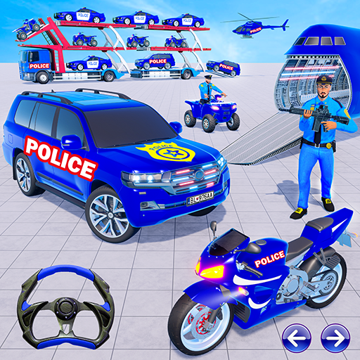 Download US Police Car Transport Games 4.9 Apk for android