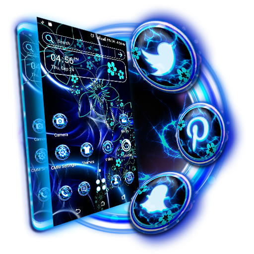 Dark Blue Fractal Launcher 1.3.0 Apk for android
