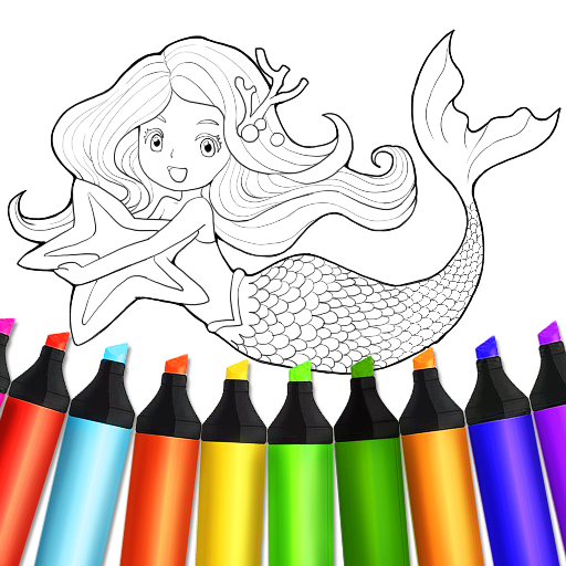 Download Mermaid Coloring:Kids Coloring 1.1101 Apk for android