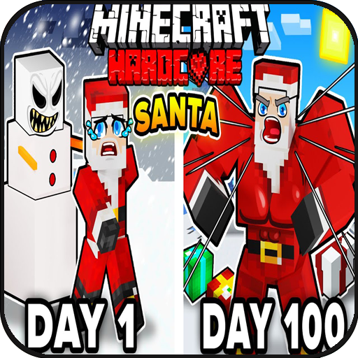 Download I Survived 100 DAYS as a Santa Minecraft ROBOT Apk for android