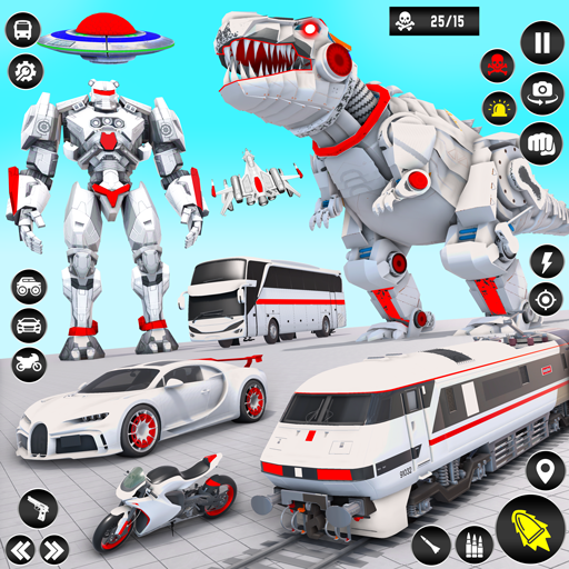 Police Dino Robot Car Games 1.8 Apk for android