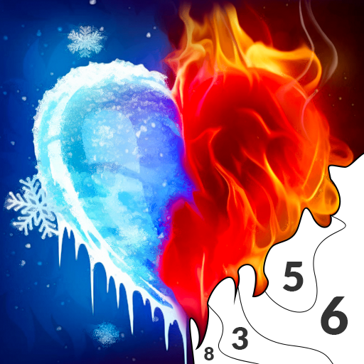 Download Flame & Ice Paint by Number 1.8 Apk for android