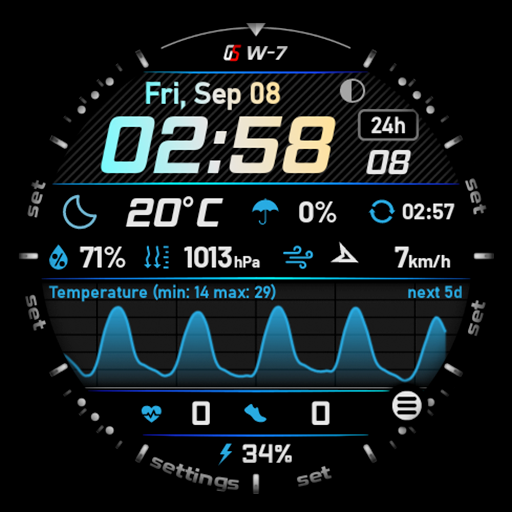 GS Weather 7 Watch Face 2.4.0 Apk for android